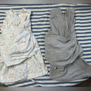 Halo Baby Sleep Sack with Elephant and Cloud Patterns